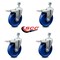 Service Caster 5 Inch Solid Polyurethane Swivel 12mm Stem Caster Set with Total Lock Brake SCC-TSTTL20S514-SPUS-M1215-4 - alternate 3
